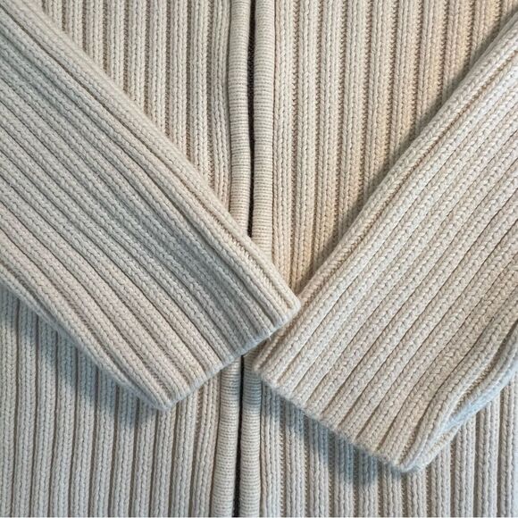 Lauren Ralph Lauren Womens Ribbed Knit Cardigan Sweater Sz 1X Minimalist Preppy - Picture 7 of 11